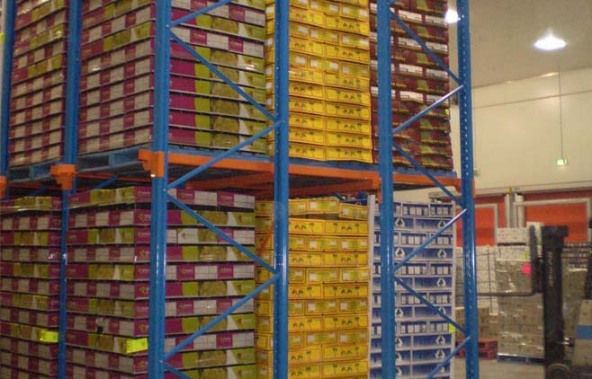 Drive in Pallet Racking With Products - DMD Storage Group