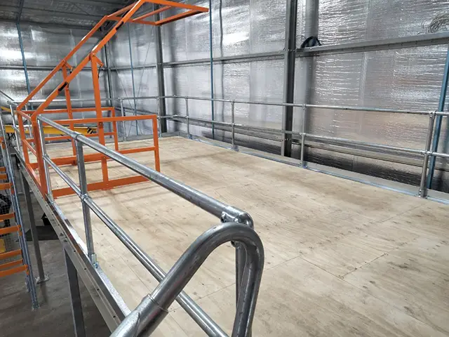 Elevated Floor Safety Railings