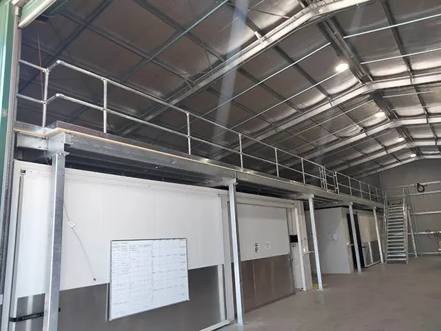 Mezzanine Floor With Cold Room Storage Underneath