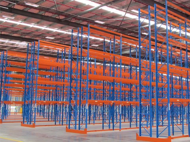 Rows of Warehouse Racking Empty Pallet Racking